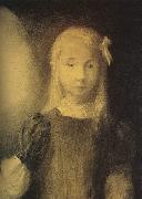 Odilon Redon Mademoiselle Jeanne Roberte de Domecy oil painting on canvas
